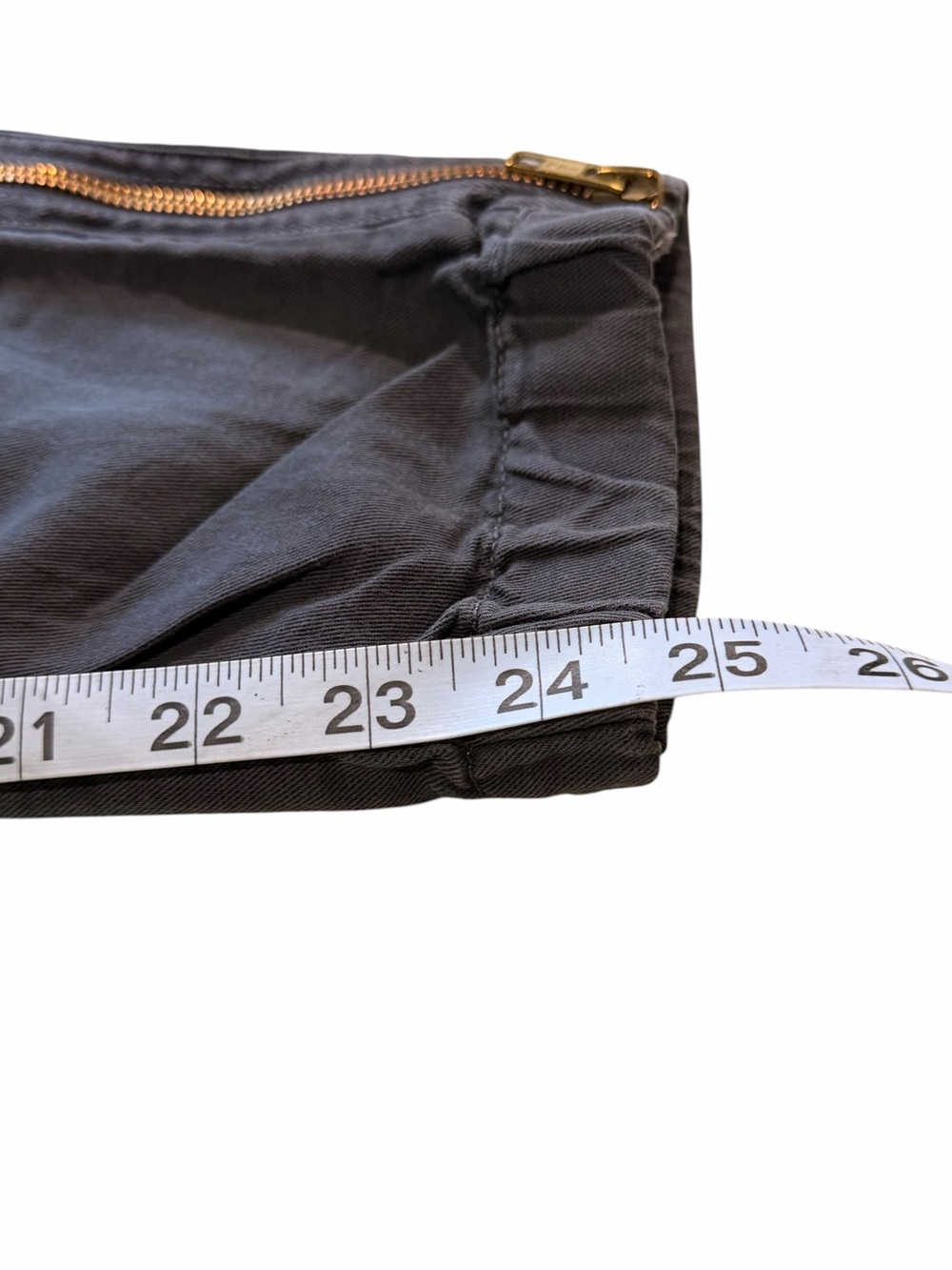 Mother The Misfit Crop Girl Boy etc charcoal Pants Size 26 - Picture 15 of 16